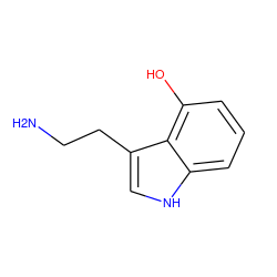 NCCc1c[nH]c2cccc(O)c12 ZINC000002034700