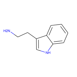 NCCc1c[nH]c2ccccc12 ZINC000000120144