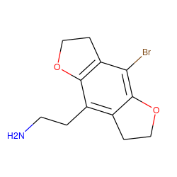 NCCc1c2c(c(Br)c3c1OCC3)OCC2 ZINC000013757088