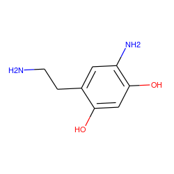 NCCc1cc(N)c(O)cc1O ZINC000013603631