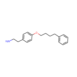 NCCc1ccc(OCCCCc2ccccc2)cc1 ZINC000013681020