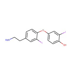 NCCc1ccc(Oc2ccc(O)c(I)c2)c(I)c1 ZINC000013681013