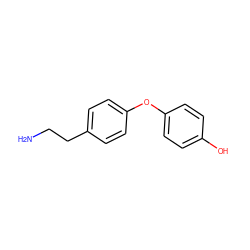 NCCc1ccc(Oc2ccc(O)cc2)cc1 ZINC000013681005