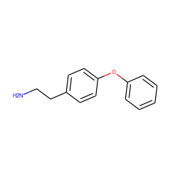 NCCc1ccc(Oc2ccccc2)cc1 ZINC000002571871