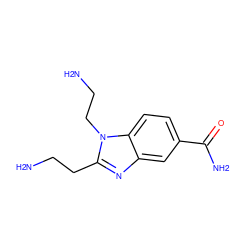 NCCc1nc2cc(C(N)=O)ccc2n1CCN ZINC000473126180