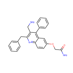 NCc1c(Cc2ccccc2)nc2ccc(OCC(N)=O)cc2c1-c1ccccc1 ZINC000149481589