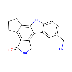 NCc1ccc2[nH]c3c4c(c5c(c3c2c1)CNC5=O)CCC4 ZINC000028569871