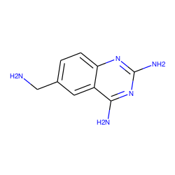 NCc1ccc2nc(N)nc(N)c2c1 ZINC000025968986