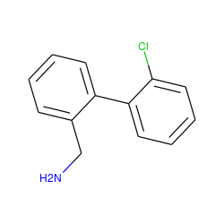 NCc1ccccc1-c1ccccc1Cl ZINC000005764214