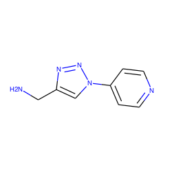 NCc1cn(-c2ccncc2)nn1 ZINC000064503714