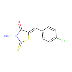 NN1C(=O)/C(=C/c2ccc(Cl)cc2)SC1=S ZINC000001230938