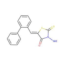 NN1C(=O)/C(=C/c2ccccc2-c2ccccc2)SC1=S ZINC000040860641