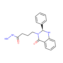 NNC(=O)CCCN1C(=O)c2ccccc2N[C@@H]1c1ccccc1 ZINC000473134114