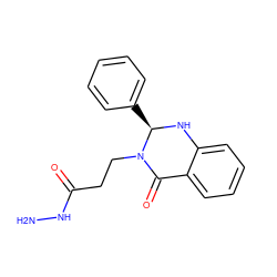 NNC(=O)CCN1C(=O)c2ccccc2N[C@@H]1c1ccccc1 ZINC000473134179