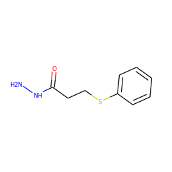 NNC(=O)CCSc1ccccc1 ZINC000001700251