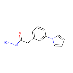 NNC(=O)Cc1cccc(-n2cccc2)c1 ZINC000027892057