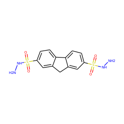 NNS(=O)(=O)c1ccc2c(c1)Cc1cc(S(=O)(=O)NN)ccc1-2 ZINC000002690019