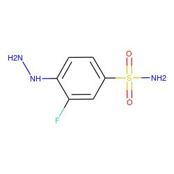 NNc1ccc(S(N)(=O)=O)cc1F ZINC000013612954