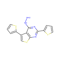 NNc1nc(-c2cccs2)nc2scc(-c3cccs3)c12 ZINC000138652601