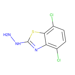 NNc1nc2c(Cl)ccc(Cl)c2s1 ZINC000002455665