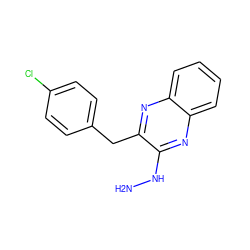 NNc1nc2ccccc2nc1Cc1ccc(Cl)cc1 ZINC000028572355