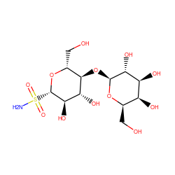NS(=O)(=O)[C@@H]1O[C@H](CO)[C@@H](O[C@@H]2O[C@H](CO)[C@H](O)[C@H](O)[C@H]2O)[C@H](O)[C@H]1O ZINC000045254828