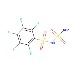 NS(=O)(=O)NS(=O)(=O)c1c(F)c(F)c(F)c(F)c1F ZINC000013528821