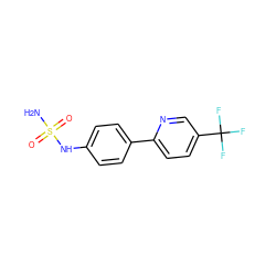 NS(=O)(=O)Nc1ccc(-c2ccc(C(F)(F)F)cn2)cc1 ZINC000040892338