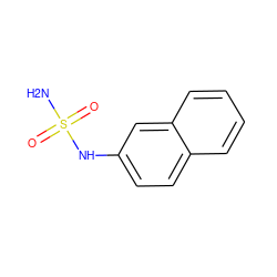 NS(=O)(=O)Nc1ccc2ccccc2c1 ZINC000013488103