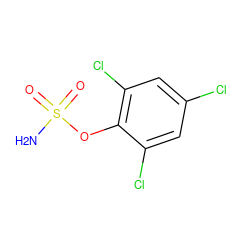 NS(=O)(=O)Oc1c(Cl)cc(Cl)cc1Cl ZINC000013520253