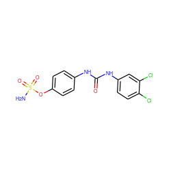 NS(=O)(=O)Oc1ccc(NC(=O)Nc2ccc(Cl)c(Cl)c2)cc1 ZINC000084654042