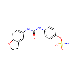 NS(=O)(=O)Oc1ccc(NC(=O)Nc2ccc3c(c2)CCO3)cc1 ZINC000084670382