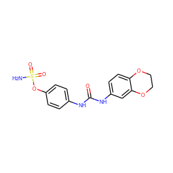 NS(=O)(=O)Oc1ccc(NC(=O)Nc2ccc3c(c2)OCCO3)cc1 ZINC000084669215