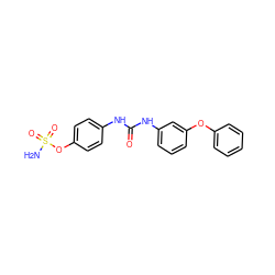 NS(=O)(=O)Oc1ccc(NC(=O)Nc2cccc(Oc3ccccc3)c2)cc1 ZINC000084670374