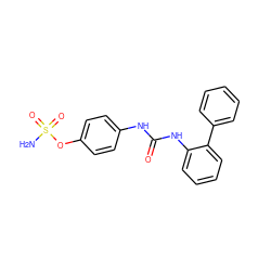 NS(=O)(=O)Oc1ccc(NC(=O)Nc2ccccc2-c2ccccc2)cc1 ZINC000084670373