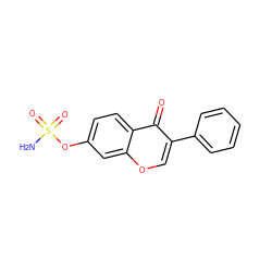 NS(=O)(=O)Oc1ccc2c(=O)c(-c3ccccc3)coc2c1 ZINC000013491336