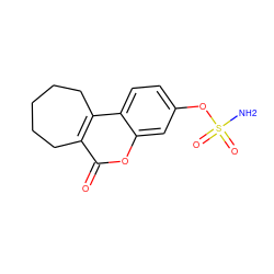 NS(=O)(=O)Oc1ccc2c3c(c(=O)oc2c1)CCCCC3 ZINC000001549366