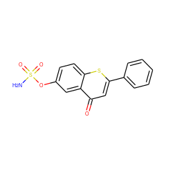 NS(=O)(=O)Oc1ccc2sc(-c3ccccc3)cc(=O)c2c1 ZINC000013491340