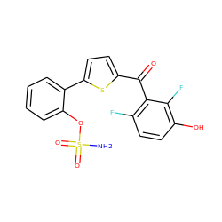 NS(=O)(=O)Oc1ccccc1-c1ccc(C(=O)c2c(F)ccc(O)c2F)s1 ZINC001772588020