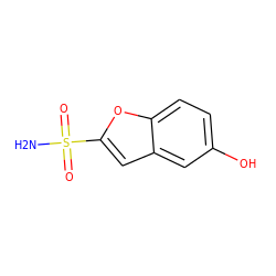 NS(=O)(=O)c1cc2cc(O)ccc2o1 ZINC000027864919