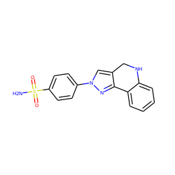 NS(=O)(=O)c1ccc(-n2cc3c(n2)-c2ccccc2NC3)cc1 ZINC000653688016