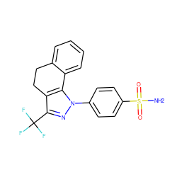 NS(=O)(=O)c1ccc(-n2nc(C(F)(F)F)c3c2-c2ccccc2CC3)cc1 ZINC000026675142