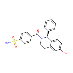 NS(=O)(=O)c1ccc(C(=O)N2CCc3cc(O)ccc3[C@@H]2c2ccccc2)cc1 ZINC001772618424