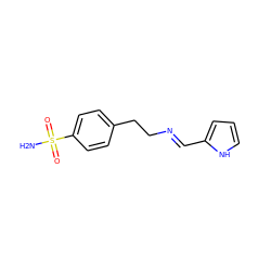 NS(=O)(=O)c1ccc(CC/N=C/c2ccc[nH]2)cc1 ZINC000028968192