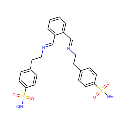 NS(=O)(=O)c1ccc(CC/N=C/c2ccccc2/C=N/CCc2ccc(S(N)(=O)=O)cc2)cc1 ZINC001772653798