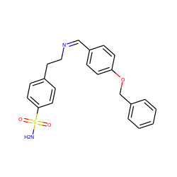 NS(=O)(=O)c1ccc(CC/N=C\c2ccc(OCc3ccccc3)cc2)cc1 ZINC000299858856