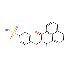 NS(=O)(=O)c1ccc(CN2C(=O)c3cccc4cccc(c34)C2=O)cc1 ZINC000096910273