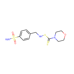 NS(=O)(=O)c1ccc(CNSC(=S)N2CCOCC2)cc1 ZINC000034717908