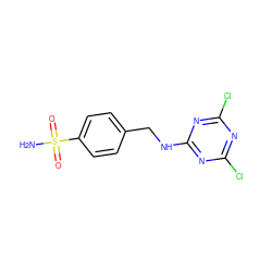 NS(=O)(=O)c1ccc(CNc2nc(Cl)nc(Cl)n2)cc1 ZINC000028391816