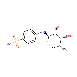 NS(=O)(=O)c1ccc(N[C@@H]2OC[C@@H](O)[C@@H](O)[C@H]2O)cc1 ZINC000005159179